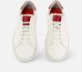 Alexander 1910 Rode Leren Sneakers voor Mannen White Heren - Thumbnail 2