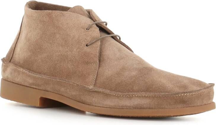 Alexander Hotto Beige Suède Herenschoenen Beige Heren