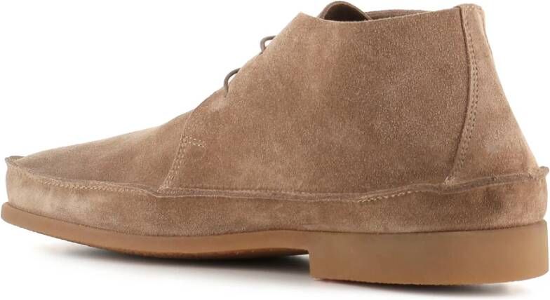 Alexander Hotto Beige Suède Herenschoenen Beige Heren