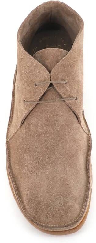 Alexander Hotto Beige Suède Herenschoenen Beige Heren