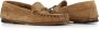 Alexander Hotto Beige Suède Mocassin met Strikdetail Beige Dames - Thumbnail 2