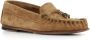 Alexander Hotto Beige Suède Mocassin met Strikdetail Beige Dames - Thumbnail 3