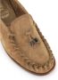 Alexander Hotto Beige Suède Mocassin met Strikdetail Beige Dames - Thumbnail 5