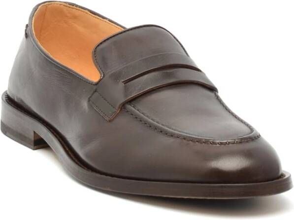 Alexander Hotto Bruin Leren Loafer Schoen Brown Heren