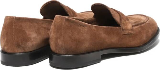 Alexander Hotto Bruine Suède Loafer Schoenen Brown Heren