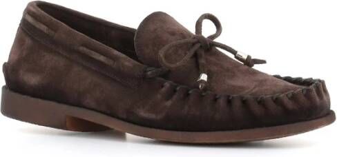 Alexander Hotto Donkerbruine Suède Mocassin Sandalen Brown Heren