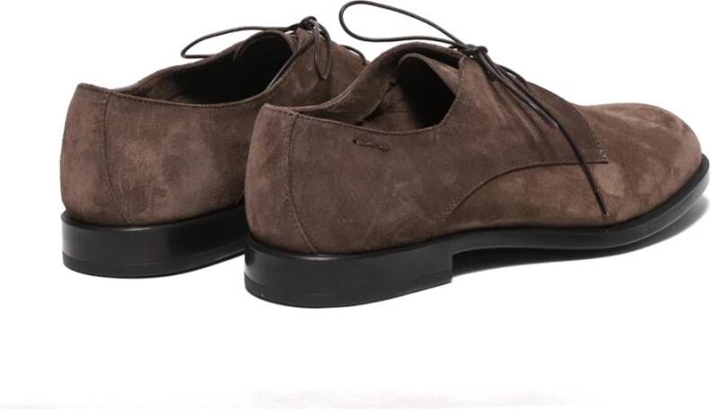 Alexander Hotto Suede Derby Schoen Memory Foam Comfort Brown Heren