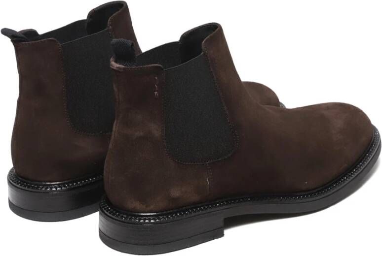 Alexander Hotto Suede Enkellaarzen Marrone Aw23 Brown Heren