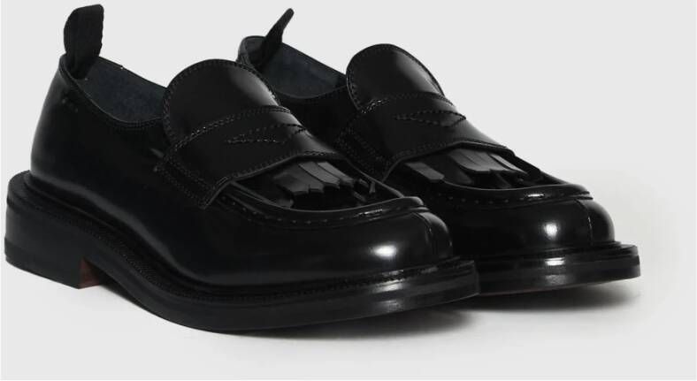 Alexander Hotto Zwarte Leren Mocassin Black Dames