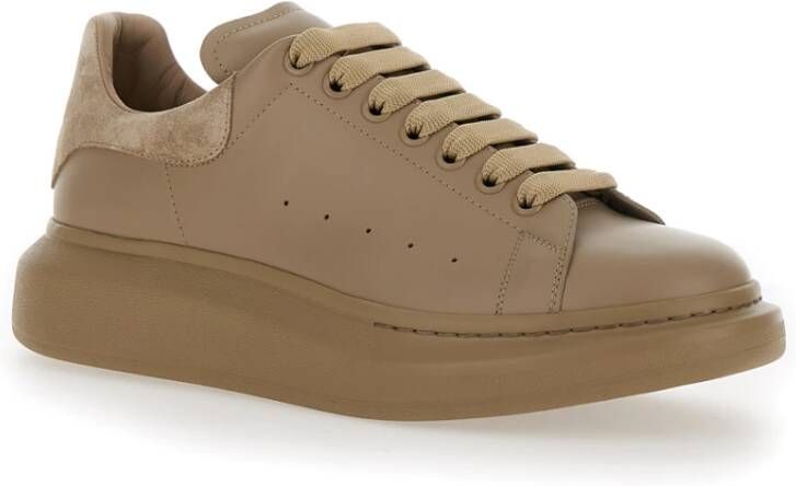 alexander mcqueen Beige Lage Sneakers Ronde Neus Beige Heren