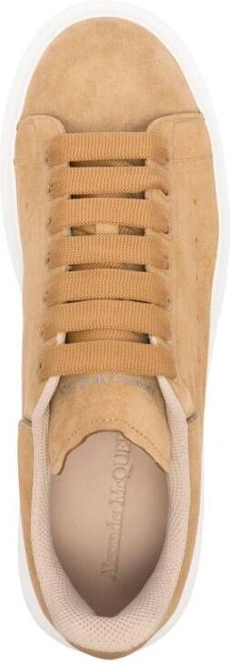 alexander mcqueen Beige Veterschoen met Merkdetails Brown Heren