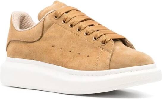 alexander mcqueen Beige Veterschoen met Merkdetails Brown Heren