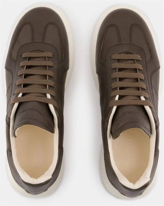 alexander mcqueen Bruin Leren Oversized Sneakers Brown Heren