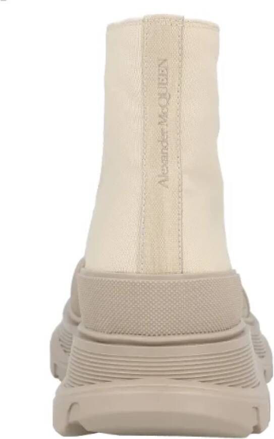 alexander mcqueen Canvas boots Beige Heren