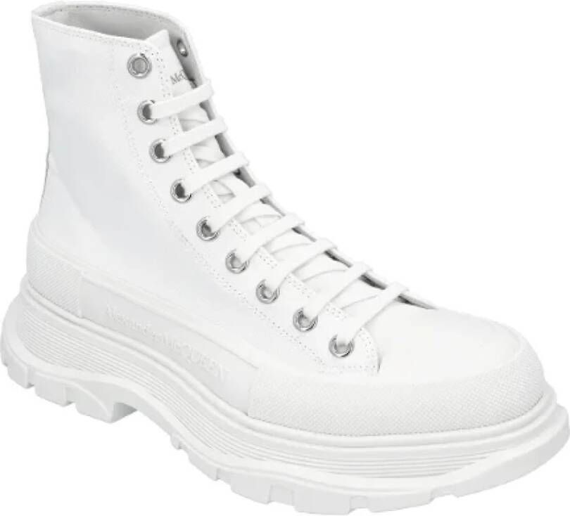 alexander mcqueen Canvas boots White Heren