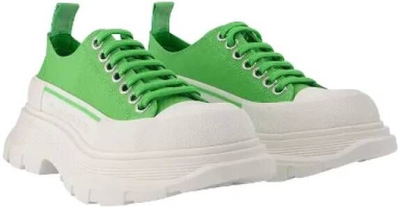 alexander mcqueen Canvas sneakers Green Dames