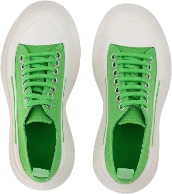 alexander mcqueen Canvas sneakers Green Dames