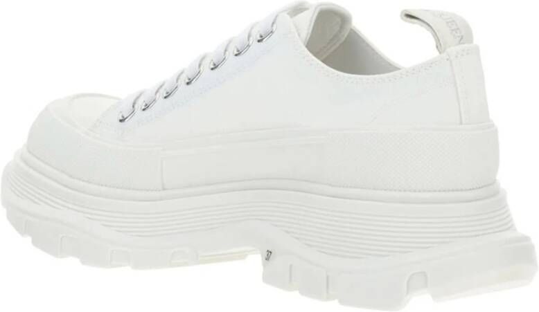 alexander mcqueen Canvas Tread Slick Sneakers White Dames