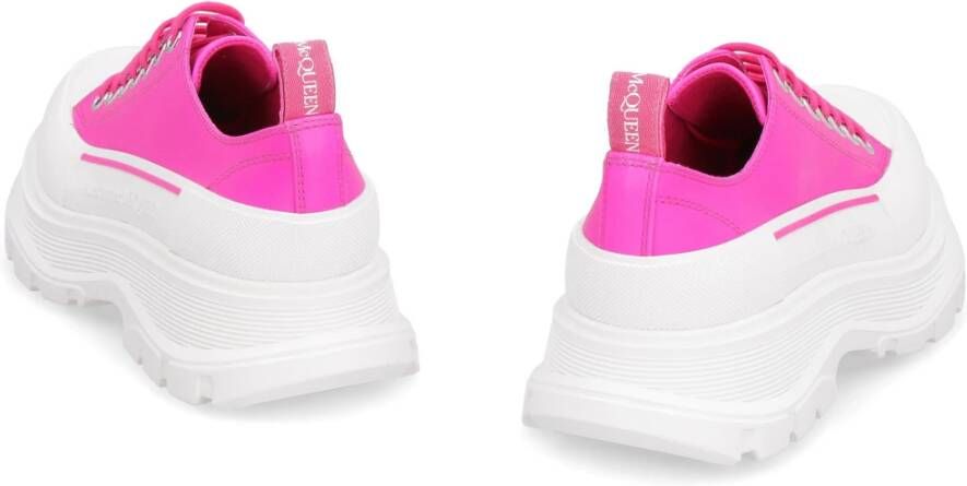 alexander mcqueen Chunky Leren Sneakers Pink Dames