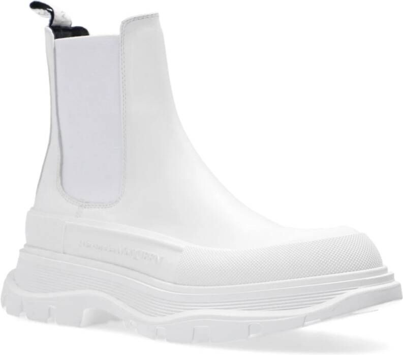 alexander mcqueen Chunky Sole Leren Sneakers Vrouwen White Dames