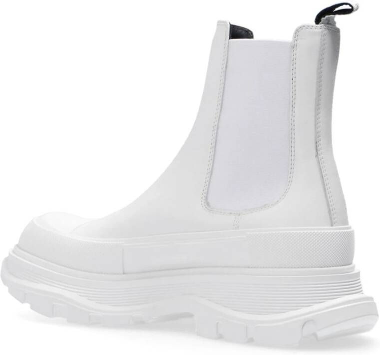 alexander mcqueen Chunky Sole Leren Sneakers Vrouwen White Dames