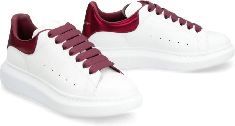 alexander mcqueen Chunky Sole Leren Sneakers White Dames