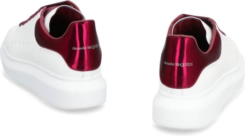 alexander mcqueen Chunky Sole Leren Sneakers White Dames