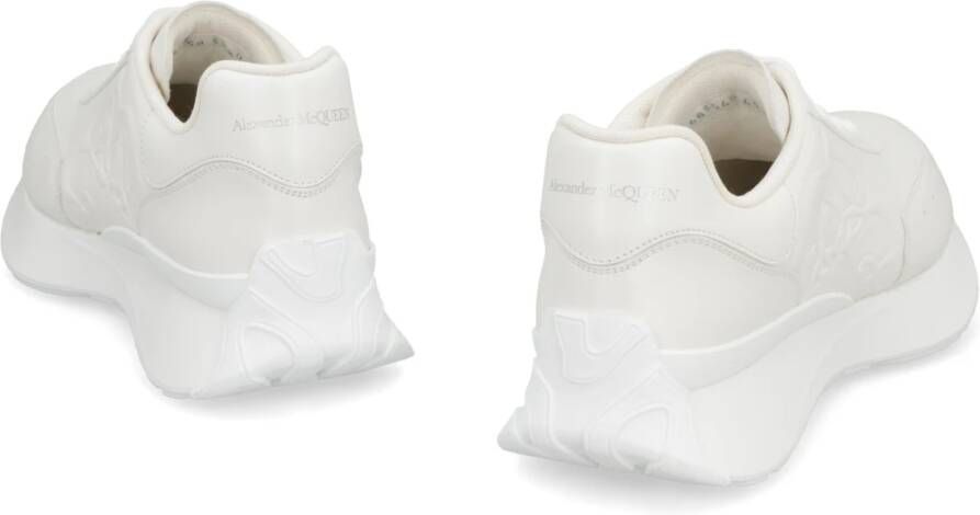 alexander mcqueen Chunky Sole Sprint Runner Leren Sneakers White Heren