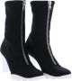 Alexander mcqueen Scuba Soft Boots in Black Canvas Zwart Dames - Thumbnail 9