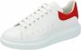 Alexander mcqueen Witte Leren Sneakers met Rode Suède Spoiler White - Thumbnail 8