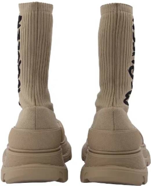 alexander mcqueen Fabric boots Beige Heren