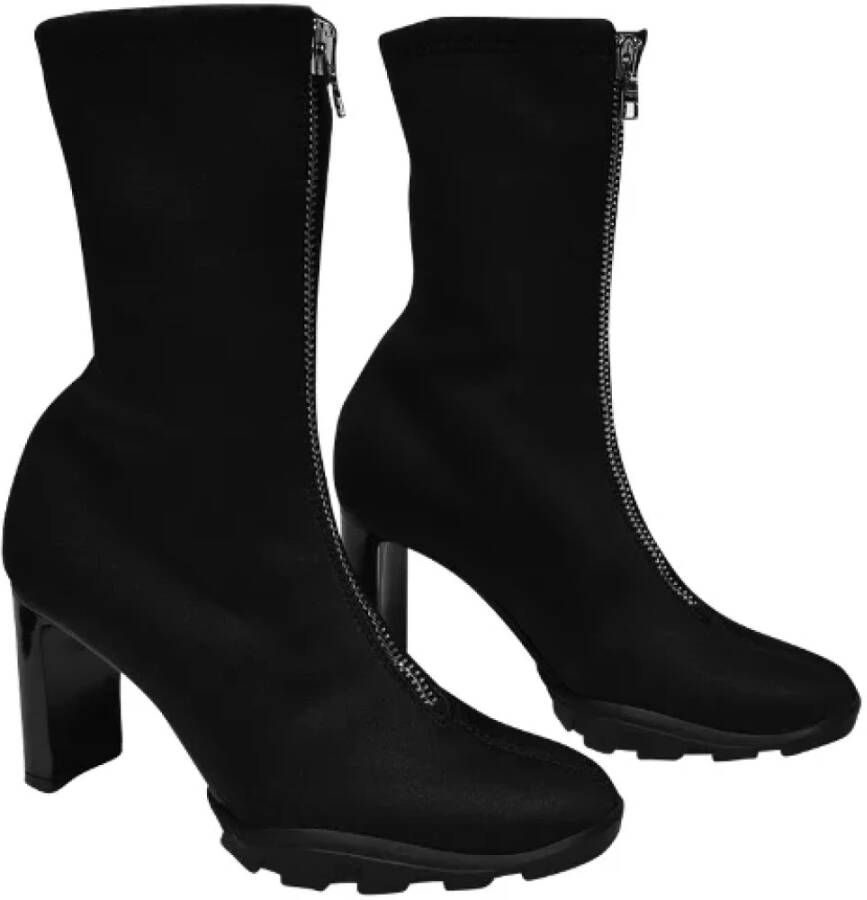 alexander mcqueen Fabric boots Black Dames