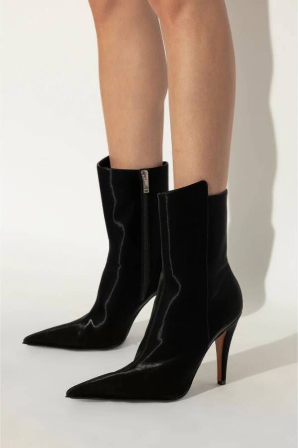 alexander mcqueen Gehakte enkellaarzen Black Dames