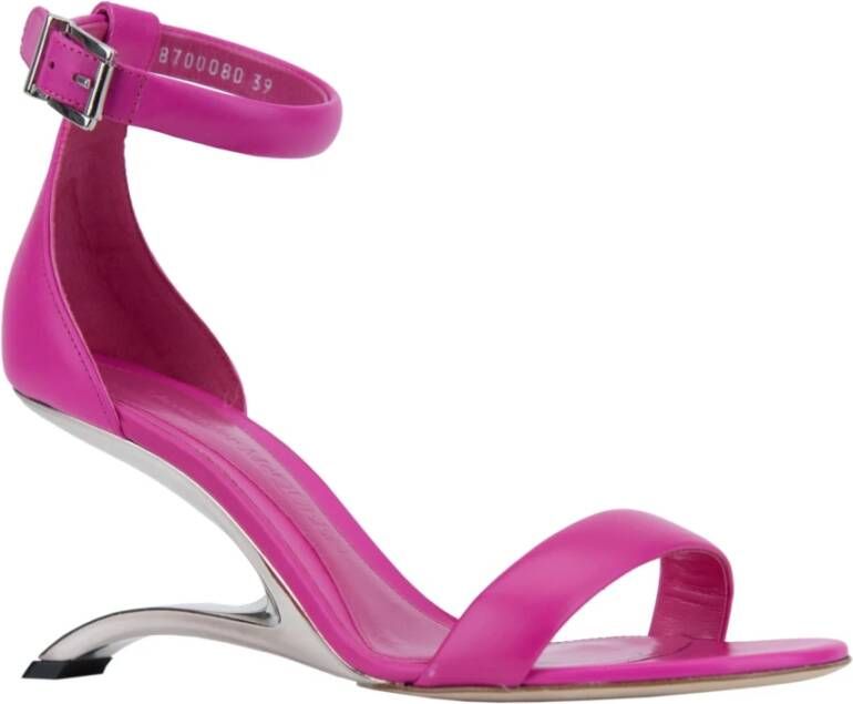 alexander mcqueen Gesp Leren Sandalen Pink Dames