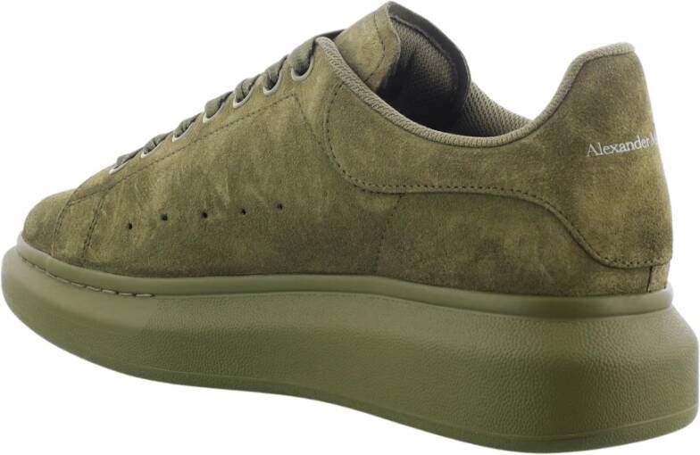 alexander mcqueen Groene Suede Oversized Sneaker Green Heren