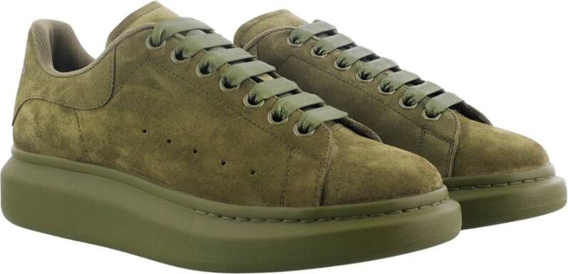 alexander mcqueen Groene Suede Oversized Sneaker Green Heren