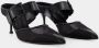 Alexander mcqueen Zwarte Leren Hakmuiltjes W4Ab2 Black Dames - Thumbnail 10