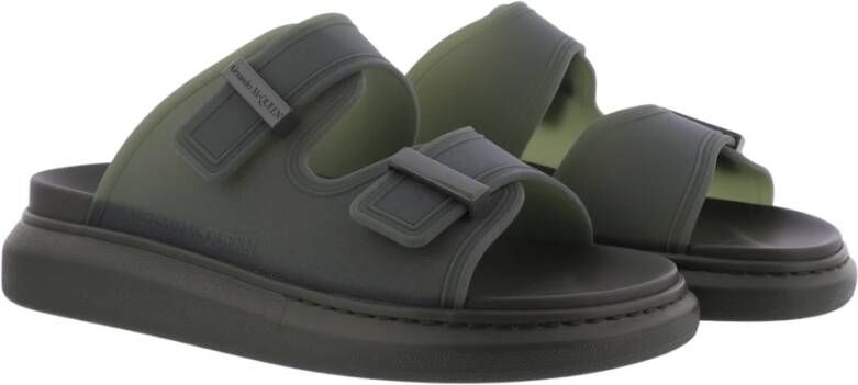 alexander mcqueen Heren Hybrid Transparant Slide Groen Green Heren