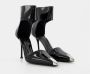 Alexander mcqueen Zwarte Zilveren Leren Sandalen Black Dames - Thumbnail 10