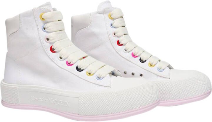 alexander mcqueen Hoge sneakers geïnspireerd op zeelieden Wit Dames