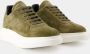 Alexander mcqueen Khaki Leren Oversize Sneakers Green Heren - Thumbnail 2