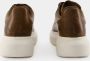 Alexander mcqueen Khaki Leren Oversized Sneakers Brown Dames - Thumbnail 3