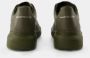 Alexander mcqueen Khaki Leren Oversized Sneakers Green Heren - Thumbnail 3