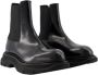 Alexander mcqueen Leather boots Black Dames - Thumbnail 2