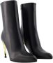 Alexander mcqueen Leather boots Black Dames - Thumbnail 2