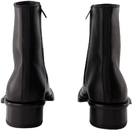 alexander mcqueen Leather boots Black Dames