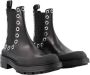 Alexander mcqueen Leather boots Black Dames - Thumbnail 2