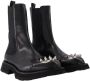 Alexander mcqueen Leather boots Black Dames - Thumbnail 2