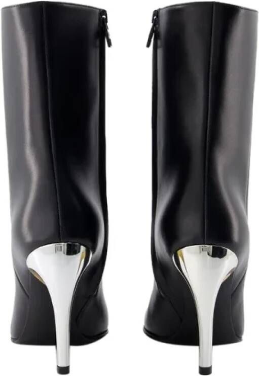 alexander mcqueen Leather boots Black Dames