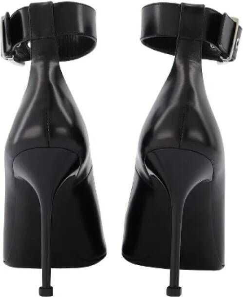 alexander mcqueen Leather boots Black Dames